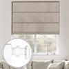 Sulugood No Tools No Drill Cordless Blackout Roman Shades, Room Darkening. Roller Blinds for Window, Roll Up Blinds for Window Bedroom, Living Room. Blackout Light Brown, 72" W x 56" H... view 1