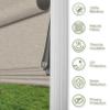 Sulugood No Tools No Drill Cordless Blackout Roman Shades, Room Darkening. Roller Blinds for Window, Roll Up Blinds for Window Bedroom, Living Room. Blackout Light Brown, 72" W x 56" H... view 3