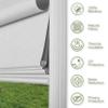 Sulugood No Tools No Drill Cordless Blackout Roman Shades, Room Darkening. Roller Blinds for Window, Roll Up Blinds for Window Bedroom, Living Room. Blackout Grayish White, 70" W x 78" H view 3