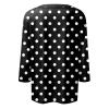 3/4 Length Sleeve Womens Tops Crew Neck Cotton Casual Polka Dot Loose Fit Three Quarter Plus Size Cozy Tunics to Wear with Leggings Summer Blouses 2025 Oversized Shirts for Women view 2