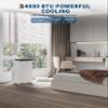 14,000 BTU Portable Air Conditioner, Portable AC Unit for Bedroom, Fast Cooling Quiet Air Conditioners Cools 750 Sq.Ft, 4 Modes & Window Kit, Sleep Mode, 24H Timer, Black&White Cover view 2