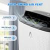 14,000 BTU Portable Air Conditioner, Portable AC Unit for Bedroom, Fast Cooling Quiet Air Conditioners Cools 750 Sq.Ft, 4 Modes & Window Kit, Sleep Mode, 24H Timer, Black&White Cover view 3