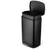13.2 Gal Kitchen Trash Can, 50L Recycling or Garbage Bin, Brushed Stainless Steel Waste Basket, Soft&Quiet Close Dustbin, with Step-On Pedal, Removable Inner Bucket, for Home, Office, Living Room view 1