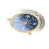 nauticalshoppee Nautical Brass Sand Timer Hourglass with Compass 2 Minute 3" Orange Liquid Timer for Home, Office Desk, and Kitchen Decor Ideal Gift Item view 3