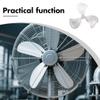 ROMISBABA Industrial Aluminum Fan Blades 16.5 Inch Replacement Parts for Floor and Pedestal Fans Quiet Blades for Workshops Warehouses and Outdoor Use view 2