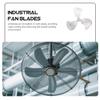 ROMISBABA Industrial Aluminum Fan Blades 16.5 Inch Replacement Parts for Floor and Pedestal Fans Quiet Blades for Workshops Warehouses and Outdoor Use view 4