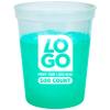 16oz Color Changing Stadium Cups with Custom One-Color Imprint for Parties & Events (Natural To Green, 500 Cups) view 1