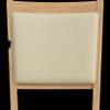 Bush Home Upholstered Dining Room Chairs Set of 2, Farmhouse Wooden X Back Design with Cushioned Seats, Kitchen Table Seating, No Table, Key West Collection, Blonde Oak and Bright Beige Fabric view 3