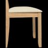 Bush Home Upholstered Dining Room Chairs Set of 2, Farmhouse Wooden X Back Design with Cushioned Seats, Kitchen Table Seating, No Table, Key West Collection, Blonde Oak and Bright Beige Fabric view 4