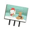 Airedale Terrier Snowman Christmas Leash or Key Holder view 1