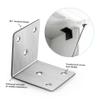 140 Piece Iron Corner Brace Set with Screws for Furniture Repair view 2