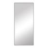 Frame My Mirror Black Full Length Mirror, 60" x 28" Dressing Room Mirror, Metal Frame, True Reflections Glass, Black Finish, Stanton Design, Lean Against Wall or Wall-Mounted, Made in USA view 1