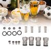Ball Lock Keg Posts Stainless Steel 304 Gas Liquid Keg Post Poppet Spring with O Rings for Wine Syrup Kegs Home Brewing Set of 2 Gas and 2 Liquid Posts view 3