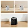 BESTYASH 2Pcs Elegant Marble Pattern Trash Can with Swing Lid Small Desktop Waste Bin for Bathroom Bedroom Kitchen and Office Stylish Garbage Can with Construction for Easy view 3