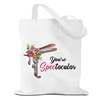 Funny Inspirational Midwife Survival Kit Spectacular Canvas Tote Bag Graduation Birthday Ob-gyn Doctor Gifts for Women Doctor Christmas Nurse Week, Reusable Grocery Bags Canvas Beach Tote for Gym