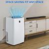 Portable Air Conditioners 14,000 BTU, Portable AC Unit for Bedroom and Office, 400m/h Cooling for 750 Sq. Ft, Drain-Free Technology with 75-Pint Dehumidification, Includes Remote & Mount Kit, White view 2