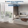 Portable Air Conditioners 14,000 BTU, Portable AC Unit for Bedroom and Office, 400m/h Cooling for 750 Sq. Ft, Drain-Free Technology with 75-Pint Dehumidification, Includes Remote & Mount Kit, White view 3