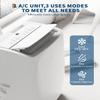 Portable Air Conditioners 14,000 BTU, Portable AC Unit for Bedroom and Office, 400m/h Cooling for 750 Sq. Ft, Drain-Free Technology with 75-Pint Dehumidification, Includes Remote & Mount Kit, White view 4