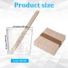 200 Packs 60ml/2oz Plastic Mixing Cups Disposable Graduated Cups Measuring Cups with 200 Pcs Wooden Stirring Sticks, Clear Epoxy Mixing Cup for Resin, Laboratory, Mixing Paint, Stain, Epoxy view 2