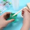 200 Packs 60ml/2oz Plastic Mixing Cups Disposable Graduated Cups Measuring Cups with 200 Pcs Wooden Stirring Sticks, Clear Epoxy Mixing Cup for Resin, Laboratory, Mixing Paint, Stain, Epoxy view 3