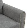 COMHOMA Modular Sectional Sofa Couch with Storage Ottoman,L-Shape Linen Chaise Lounge for Living Room,Convertible Sectional Couches with Cup Holders and Nailhead Trim,Grey view 2