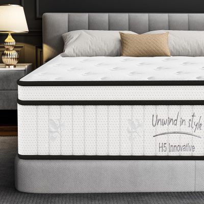 anwickjeff 10 Inch Full Mattresses in a Box, Memory Foam Hybrid Full Size Mattress with Extra Thick Comfort Layer for Pressure Relief, Supportive Foam & Breathable Fabric, Certipur-Us