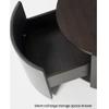 Compact Side Table with Drawer, Sleek Minimal Dresser for Bedside or Sofa Use in Contemporary Spaces view 3
