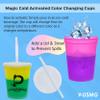 16oz Color Changing Stadium Cups with Custom Multi-Color Imprint for Parties & Events (Yellow To Green, 1000 Cups) view 3