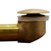 Westbrass D398R-18 1-1/2" NPSM Coarse Thread Mushroom Tip-Toe Bathtub Drain Stopper, Brushed Bronze view 3