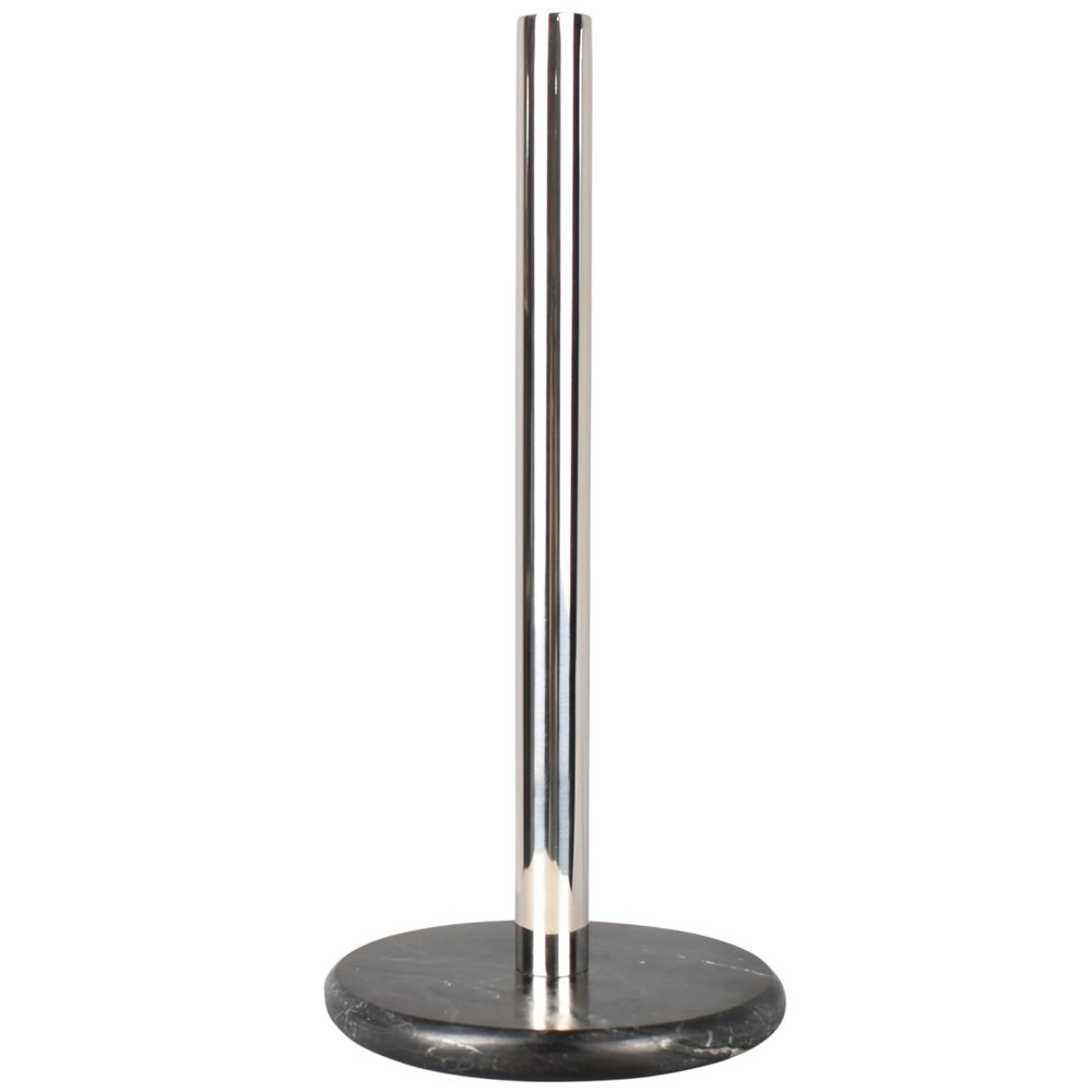 happimess Avery Paper Towel Holder 13", Chrome/Black Marble