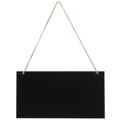 Chalkboard Hanging Signs 10pcs Erasable Chalkboards Black Rectangle Wedding Hanging Board for Wedding, Bar, Restaurant, Kitchen Pantry & Wal