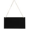 Chalkboard Hanging Signs 10pcs Erasable Chalkboards Black Rectangle Wedding Hanging Board for Wedding, Bar, Restaurant, Kitchen Pantry & Wal view 1