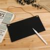 Chalkboard Hanging Signs 10pcs Erasable Chalkboards Black Rectangle Wedding Hanging Board for Wedding, Bar, Restaurant, Kitchen Pantry & Wal view 3