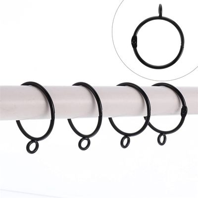 TEOYETTSF 15Pcs Curtain Rings Eyelet Rings Tension Rod Metal Buckles Window Hanger for Curtain Photo Picture Party String Lights Outdoor Activities Supplies