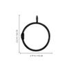 TEOYETTSF 15Pcs Curtain Rings Eyelet Rings Tension Rod Metal Buckles Window Hanger for Curtain Photo Picture Party String Lights Outdoor Activities Supplies view 2