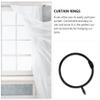 TEOYETTSF 15Pcs Curtain Rings Eyelet Rings Tension Rod Metal Buckles Window Hanger for Curtain Photo Picture Party String Lights Outdoor Activities Supplies view 4