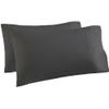 1000TC Pillow Cases Set of 2  Standard/Queen Size 100% Egyptian Cotton Pillow Covers (20 X 30), Long Staple Pillow Cover, Luxuriously Ultra Soft Pillowcase for Home & Hotel - Dark Gray view 1