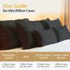 1000TC Pillow Cases Set of 2  Standard/Queen Size 100% Egyptian Cotton Pillow Covers (20 X 30), Long Staple Pillow Cover, Luxuriously Ultra Soft Pillowcase for Home & Hotel - Dark Gray view 3