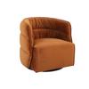 100% New 1pc Modern Style Swivel Chair Iving Room Armchair- Burnt Orange Velvet Living Room Furniture view 1