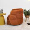 100% New 1pc Modern Style Swivel Chair Iving Room Armchair- Burnt Orange Velvet Living Room Furniture view 2