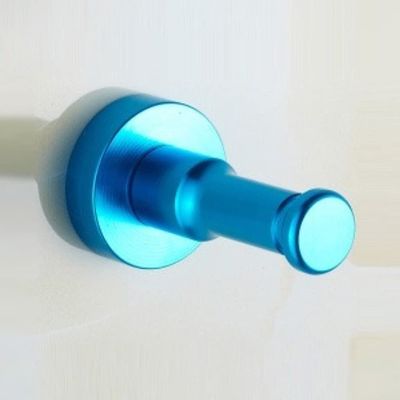 TEOYETTSF Aluminum Coat Hook, Single Hook for Clothes and Hat Hook, Single Hook for Wall Hanging, Shoe Cabinet and Wardrobe Hook Without Perforation(Multi-Colored)