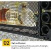 2 Layer Wall Mounted Wine Racks Large Capacity Wine Holder Modern Wall Decorative Rack Wine Bottle Holder with Glass Holder and Shelf for Pub Cafe Kitchen Solid Construction(60cm) view 4