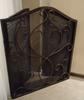 Fireplace Screen Guard, Fireplace Screens Bronze Mesh Scrolled Fireplace Fire Screen Iron Flared Firescreen 50" W Fireplace Screen Flat Fireplace Scre view 2