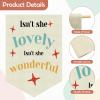 Affirmations Wall Hanging Art Hanging Pennant Flag Banner Positive Affirmations Wall Decor for Kids Bedroom Bathroom Girls Room Walls Art Decor for Nursery Kids Toddler Room Playroom view 3