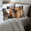 2 Pack Queen Size Pillow Cases with Zipper, Soft Breathable Pillowcase for Hair and Skin, 20"x30" Pillow Covers for Sleeping Gift Bed Pillow Case Dog Baskets and Dogs Pillowcases view 4