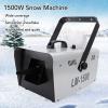XUMIUZIY 1500W Snow Machine, Fake Snow Making Machine with Wired & Remote Control, High Output Artificial Snowflake Maker, for Indoor Outdoor Decoration (US Plug 100240V) view 3