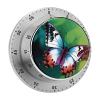 Beautiful Butterfly Mechanical Kitchen Timer Manual 60 Minute Wind Up Timer, Loud Timers for Hard of Hearing, No Batteries Required, Countdown Timers for Cooking Classroom Gym Home view 1