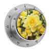 Yellow Rose Mechanical Kitchen Timer Manual 60 Minute Wind Up Timer, Loud Timers for Hard of Hearing, No Batteries Required, Countdown Timers for Cooking Classroom Gym Home view 1