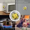 Yellow Rose Mechanical Kitchen Timer Manual 60 Minute Wind Up Timer, Loud Timers for Hard of Hearing, No Batteries Required, Countdown Timers for Cooking Classroom Gym Home view 4