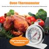 Ausenzup Oven Thermometer, High Accuracy Stainless Steel Thermometer for Kitchen, Refrigerator and Freezer, Heat Resistant, Easy to Read Temperature Dial, Perfect for Cooking and Food Safety view 2